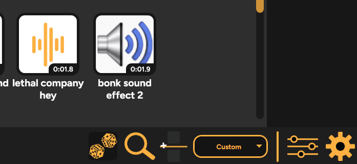 Random Sound Mode button in SmoredBoard
