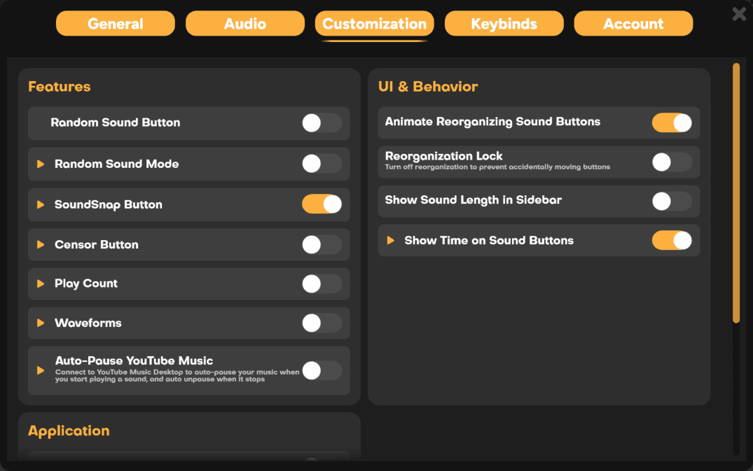 SoundSnap toggle in SmoredBoard settings