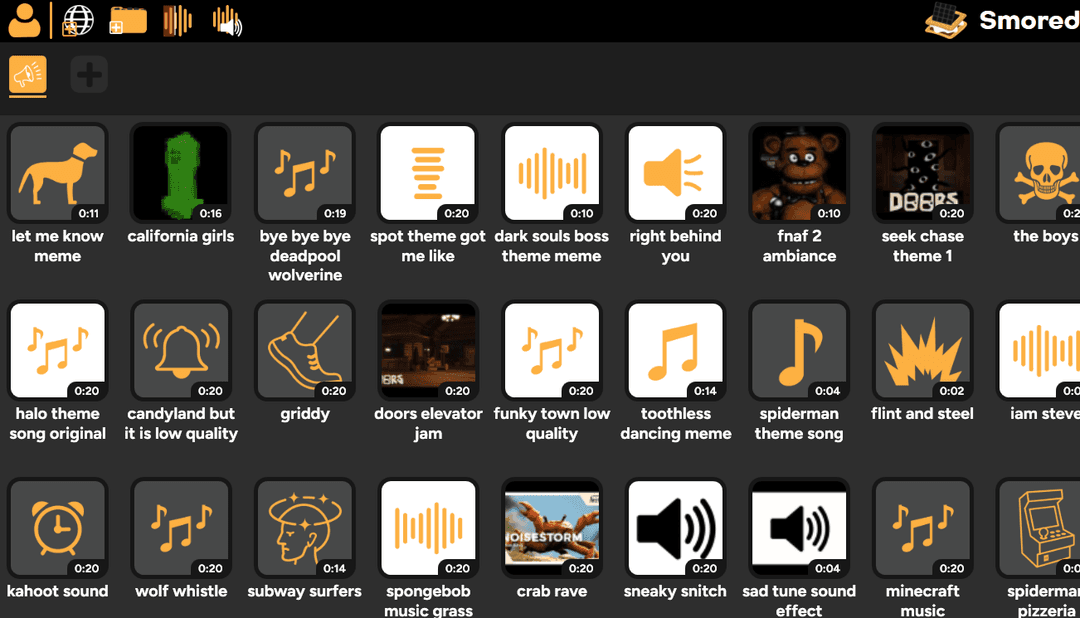 Sound Button Sorting options in SmoredBoard