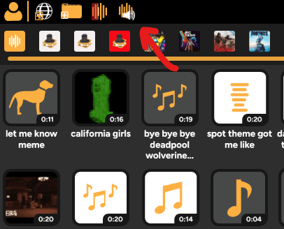 Effects Lab button on top left of SmoredBoard