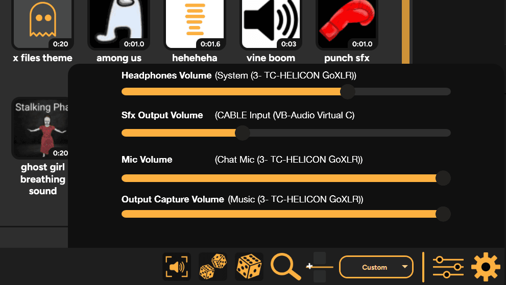 Output Capture volume adjustment in SmoredBoard