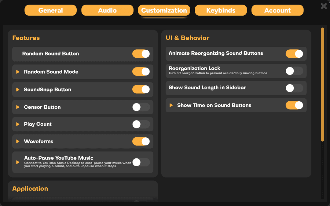 Waveform toggle in SmoredBoard settings
