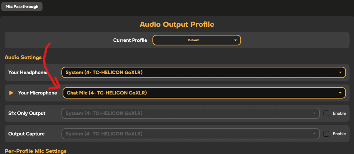 Audio flow diagram showing the path from microphone through CABLE devices